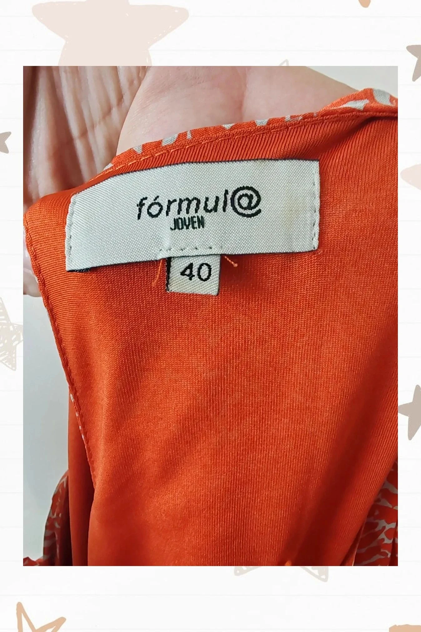 Vestido naranja Fórmula Joven – photo 5